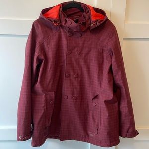 REI Elements Women’s Rain Jacket Maroon XL